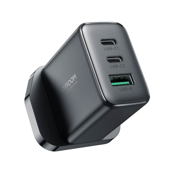 Joyroom Fast Charger, 32W, 2C1A, Black Color, Model No. JR-TCF10UK