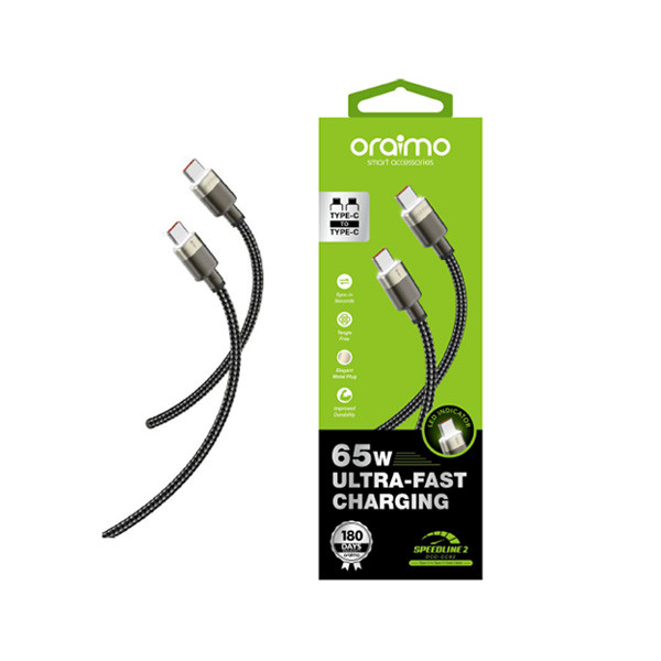 Oraimo Cable Type-C to Type-C Model No. OCD-CC82