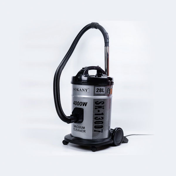Sokany Vacuum Cleaner, 4000 Watt, 28 Liters, Silver Color, Model No. SK-13007