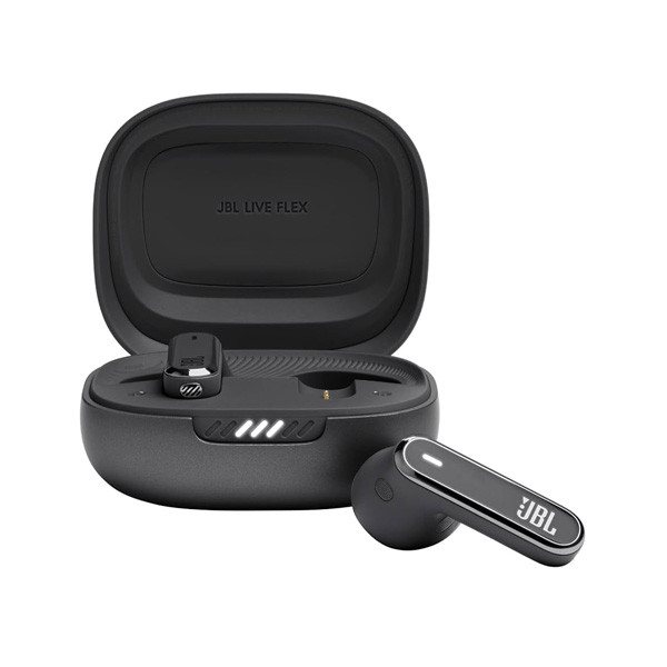 JBL Live Flex, True Wireless NC Earbuds, Wireless Charging, Full Touch, Black Color, Model No. JBLLIVEFLEXBLK
