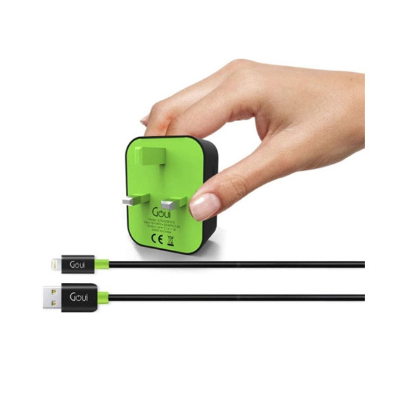 Goui 2 USB Wall Charger + MFI Certified Lightning Cable Model No. G-TK3A-02