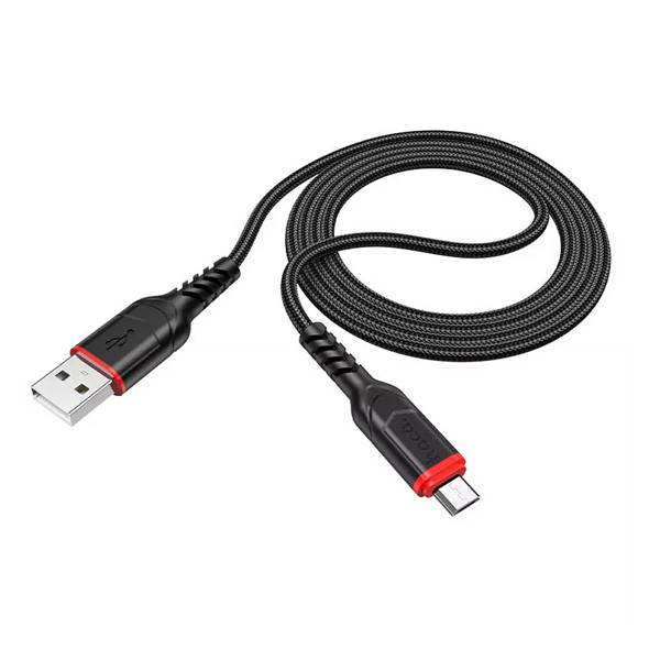 Hoco Anti-Bending Charging Data Cable, 1m, Black, Model No. X59