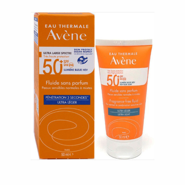 Avène Soins Solaires Fluide Sans Parfum SPF50+, 50 ml