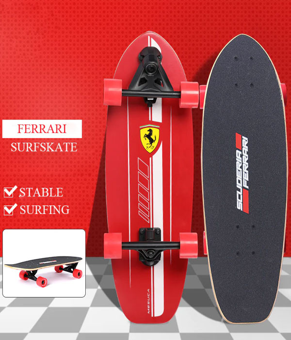 Ferrari 27*9' Surf Skateboard Single-Kick Model No. FBW91