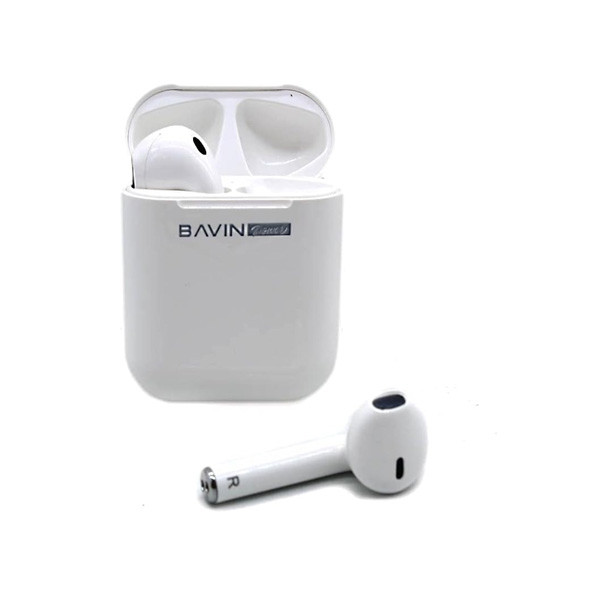 Bavin AirPods True Wireless Stereo Earbuds Bluetooth Version 5.0 IPX5 Waterproof Touch Control Wireless Bluetooth Earphones, White Color