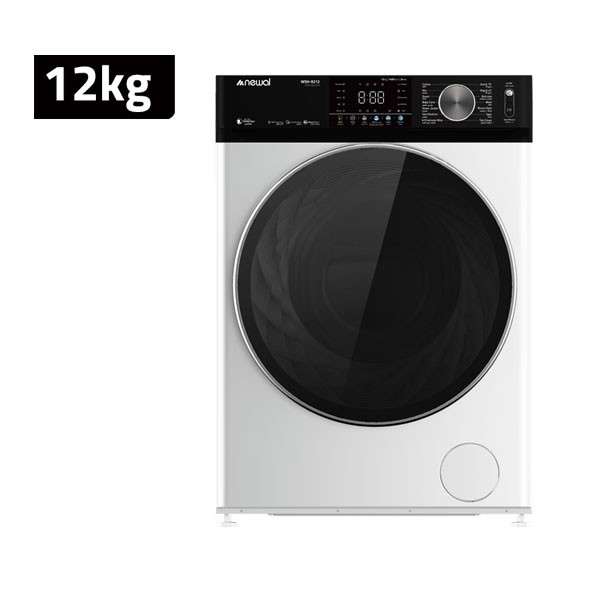 Newal Front Loading Washing Machine, 12Kg, White & Silver Color Model No. WSH-9512