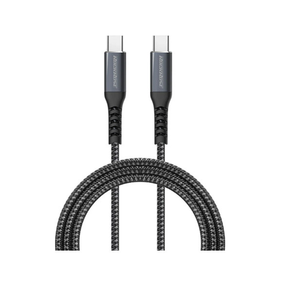 Rockrose Powerline CC1 Pro 3A 100W USB-C to USB-C 1m, Cable Black Color