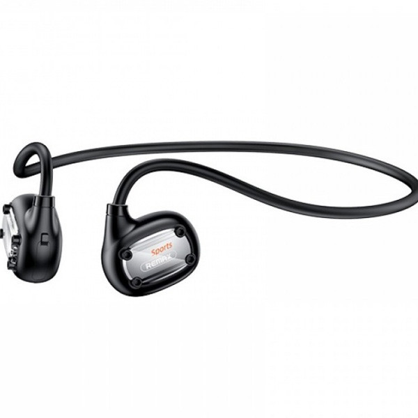 Remax Air Conduction Wireless 5.2 Sport Ipx4 Waterproof Headphones, Black Color, Model No. RB-S7
