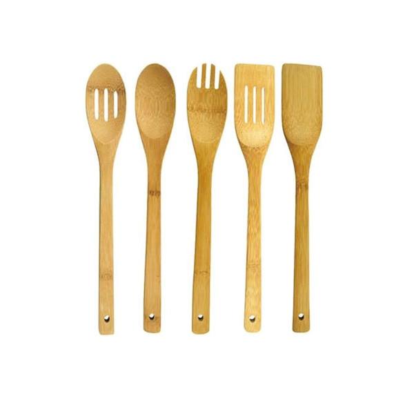 Royalford Kitchen Tools-5 5 Pcs Bamboo Kitchen Tools Set 1X24, Model No. RF5110