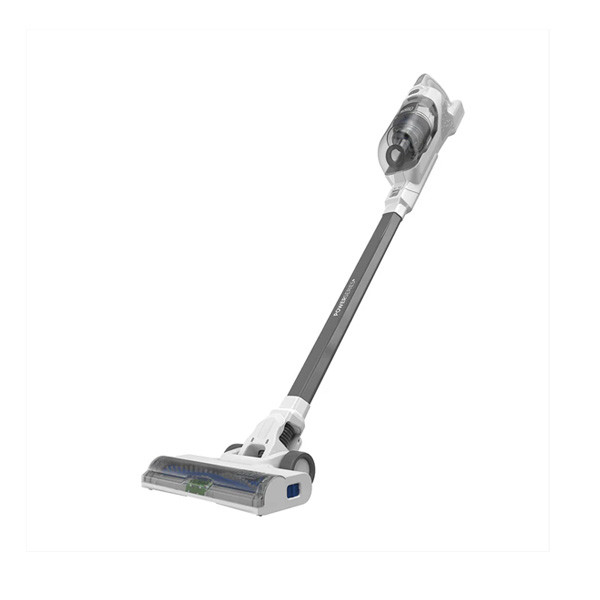 Black+Decker Power Series+ 16V max Cordless Stick Vacuum with LED Floor Lights, Lightweight, Multi-Surface, White Color, Model No. BHFEA420J-GB