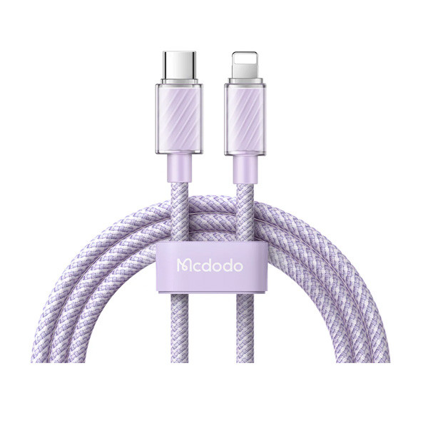 Mcdodo Dichromatic Series 36W Type-C to Lightning Data Cable 1.2m, Purple Color, Model No. CA-3662