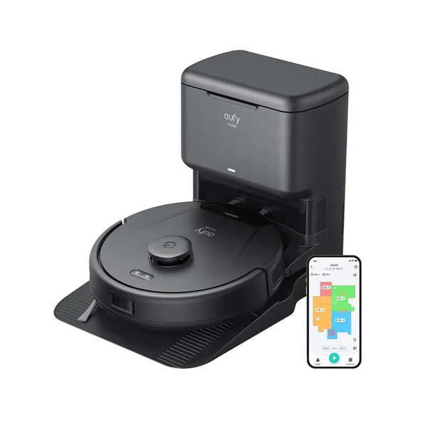 Anker Eufy L60 Hybrid Robot Vacuum Cleaner with Self Empty Station, Black Color, Model No. T2278V11