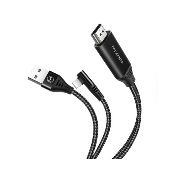 Mcdodo Lightning to HDMI Cable 2m, Black Color, Model No. CA-640