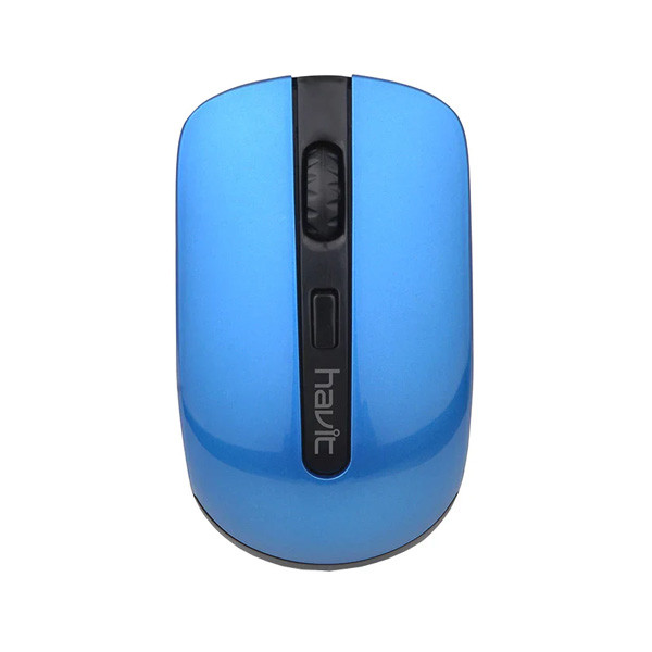 Havit 4 Keys Wireless Mouse, Black + Blue Color, Model No. HV-MS989GT