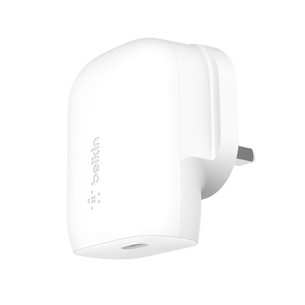 Belkin BoostCharge USB-C PD 3.0 PPS Wall Charger 30W, White Color, Model No. WCA005myWH