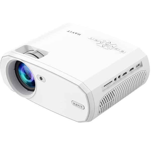 Havit Projector Smart Edition - 4K Support, Netflix, Youtube, Exxen, White Color, Model No. PJ202PRO-EU
