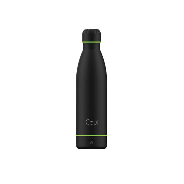 Goui Loch Bottle, Wireless Charger, Power Bank, Black Color, Model No. G-BOT-K