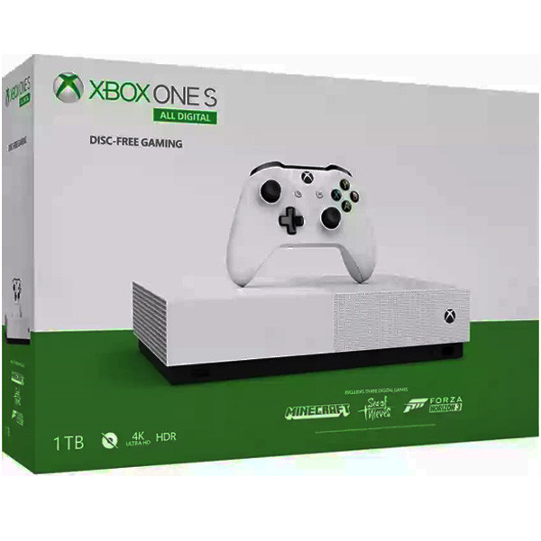 Microsoft Xbox One S 1 TB All Digital Limited Edition - White Color