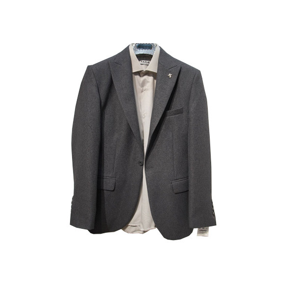 Suwarez Collection Gray Dark Color Suit Jacket - for Men