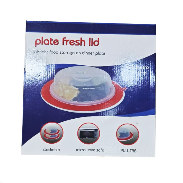 Plate Fresh Lid Airtight Food Storage on Dinner Plate