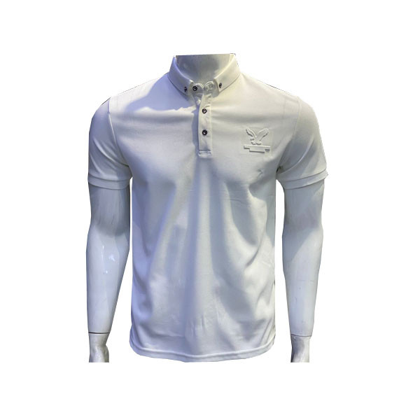 Dal Single Color Short Sleeves Polo with Snaps on the Collar for Men in Various Colors