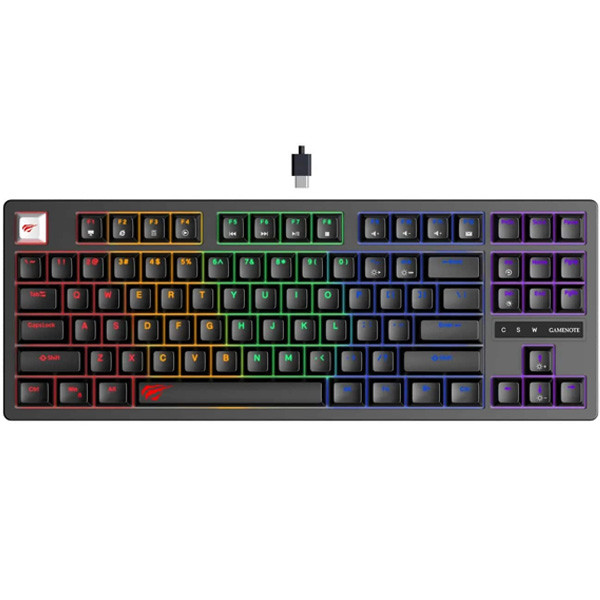 Havit Hot Swappable Mechanical Gaming Keyboard, Black Color, Model No. KB892L