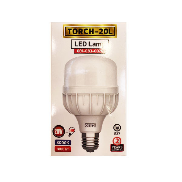 Horoz Electric Led Lamp 20Watts, 1800lm,  E27, Screw, Model No. TORCH-20L