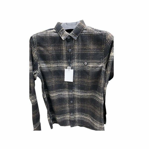 Liwali Plaid Shirt Blue Black & White Colored
