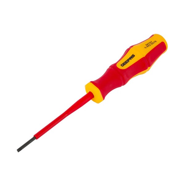 Geepas VDE Screwdriver SL 2.5x75mm, 1x360, Model No. GT59424