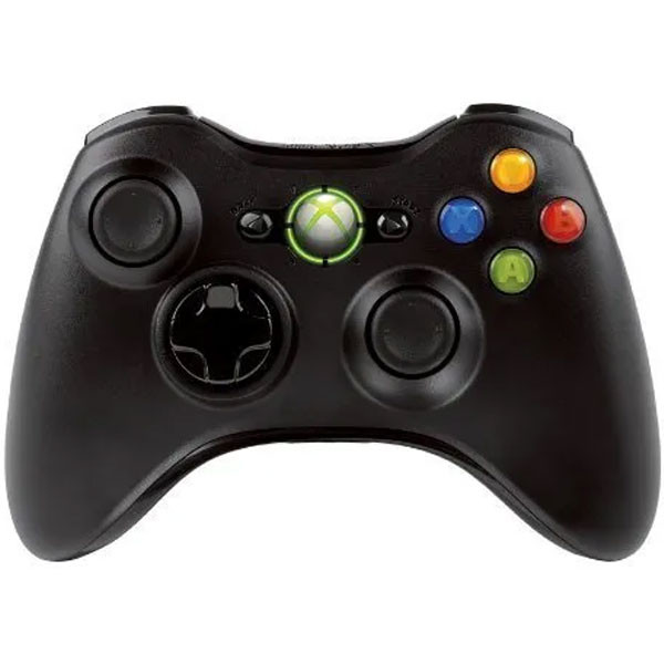 Microsoft Xbox 360 Wireless Controller, Black Color