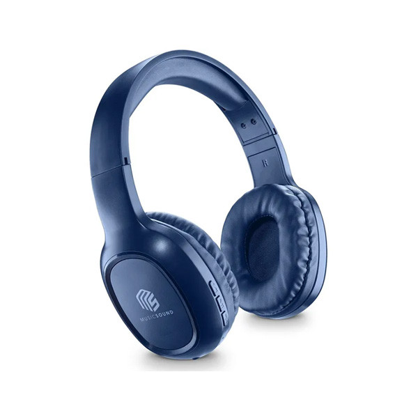 Cellularline Music Sound Headphone BT Basic, Blue Color, Model No. BTHEADBBASICMSB