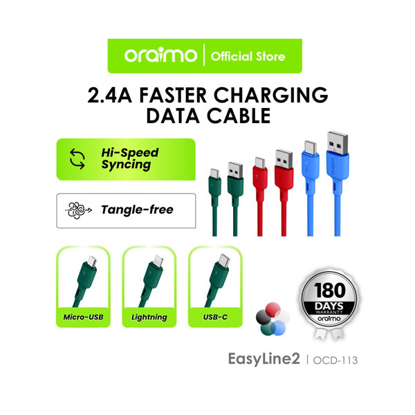 Oraimo Cable Type-C Lightning Model No. OCD-113L