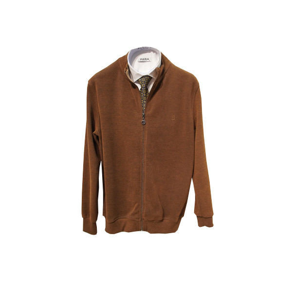 Burberry Winter Jacket for Men with Zip Closure - Brown Color