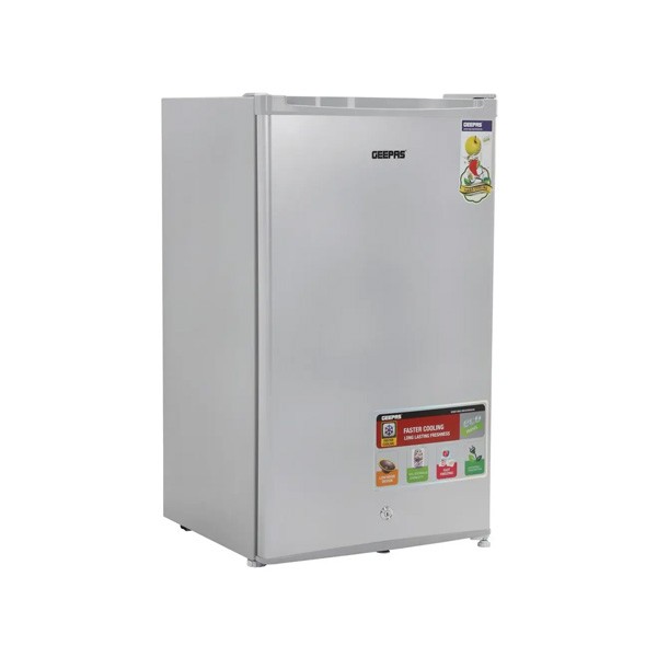 Geepas 110lt Single Door Refrigerator Model No. GRF119SPE