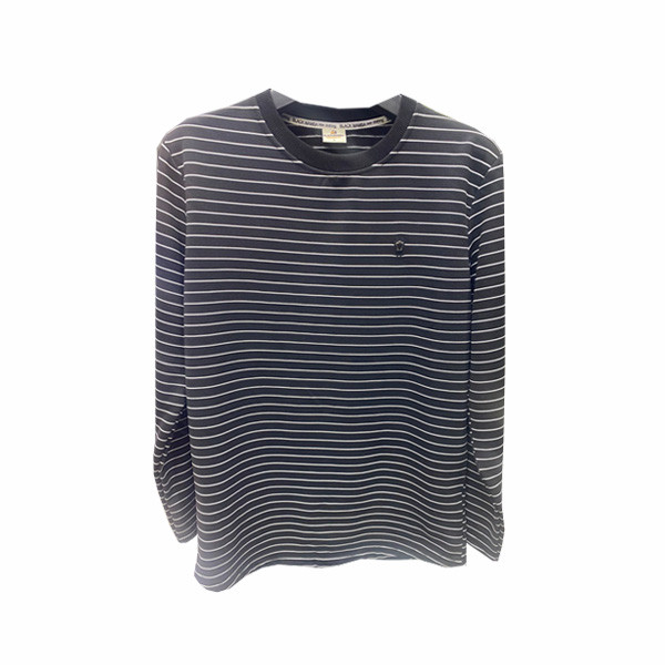 Black Mamba Winter Blouse with Thin Monochrome Horizontal Lines in all over the Blouze in 5 Colors (Gray Light, Green, White, Blue Navy and Dark Blue)