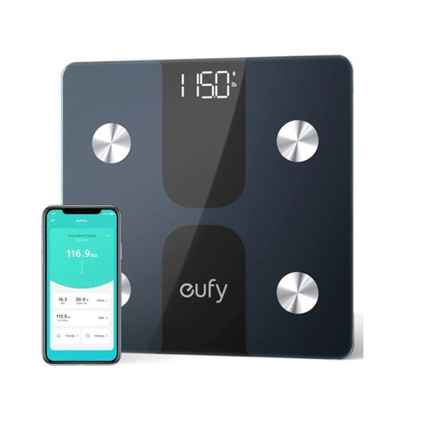 Anker Eufy Compact Digital Bathroom Smart Scale C1, Black Color, Model No. T9146K15