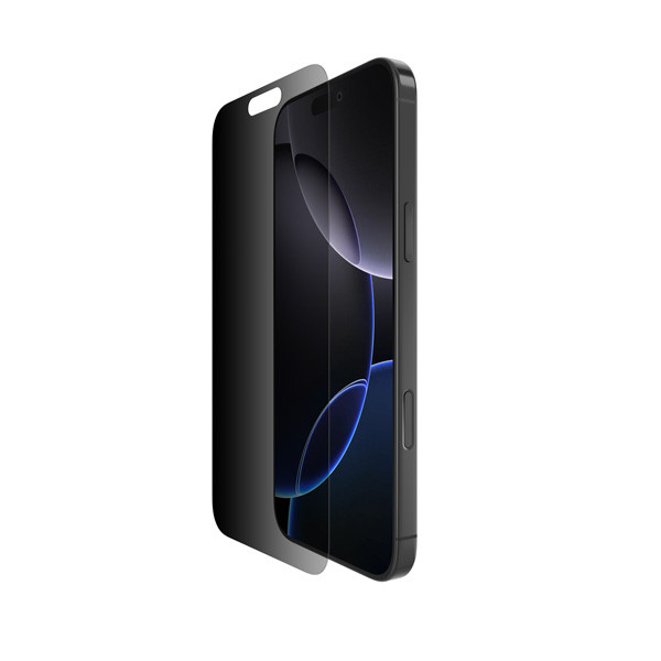 Belkin ScreenForce InvisiGlass Privacy Treated Screen Protector for iPhone 16 Pro Max Model No. OVA170hq