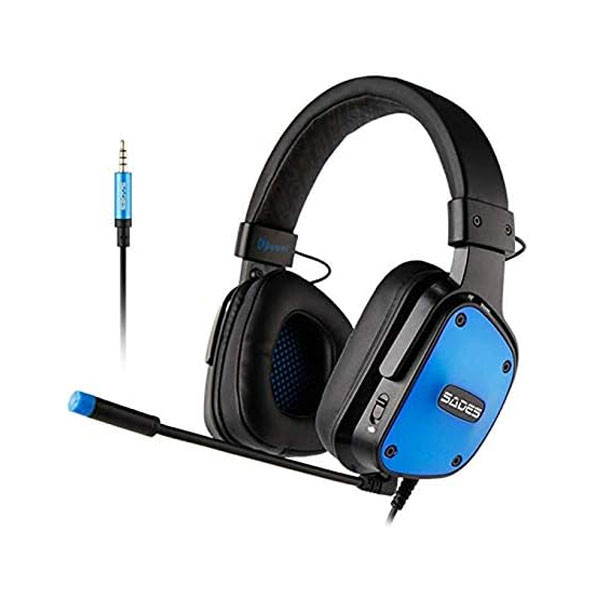 Sades DPower Stereo Gaming Headset for PS4, PC, Mobile, Noise Cancelling Over Ear with Omnidirectional & Flexible Mic