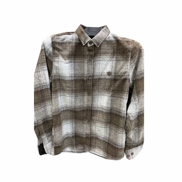 Liwali Plaid Shirt White, Gray & Brown Colored