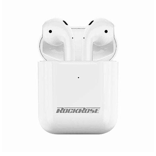Rockrose Opera II Earbuds with Charging Case, True Wireless, White Color, Model No. RRWE11