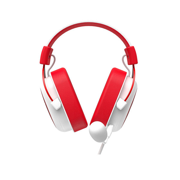 Havit Gaming Headphones Wired 3.5mm Jack, White + Red Color, Model No. H2002d