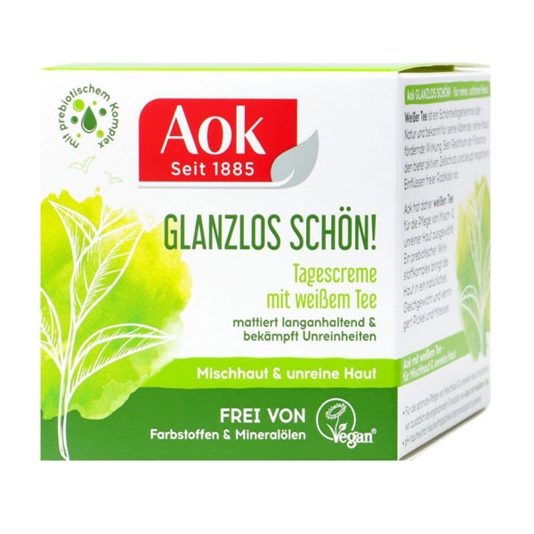 Aok Glamourlessly Beautiful! Day Cream with White Tea, 50 ml