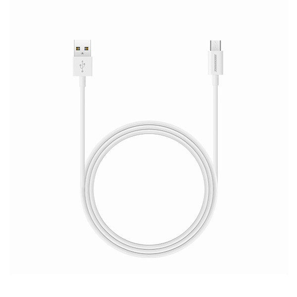 Rockrose Zeta AM 1M 2.4A Micro USB Charge & Sync Cable, White Color, Model No. RRCS02M