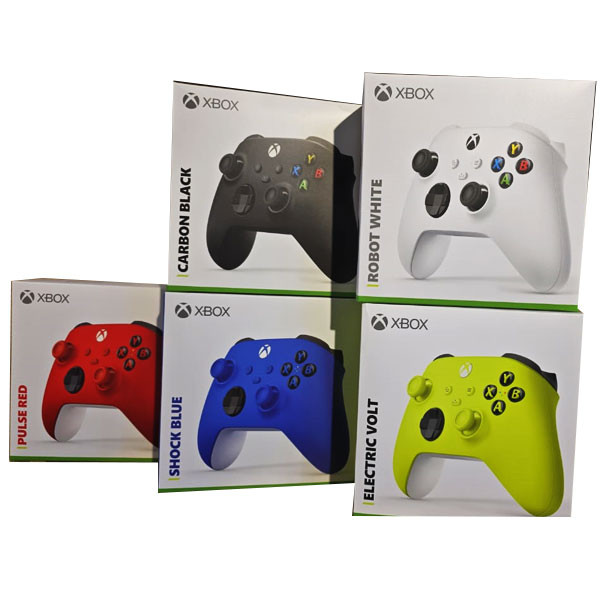 Microsoft Wireless Controller for Xbox Series X/S in 5 Colors (Robot White, Carbon Black, Pulse Red, Shock Blue, Electric Volt)