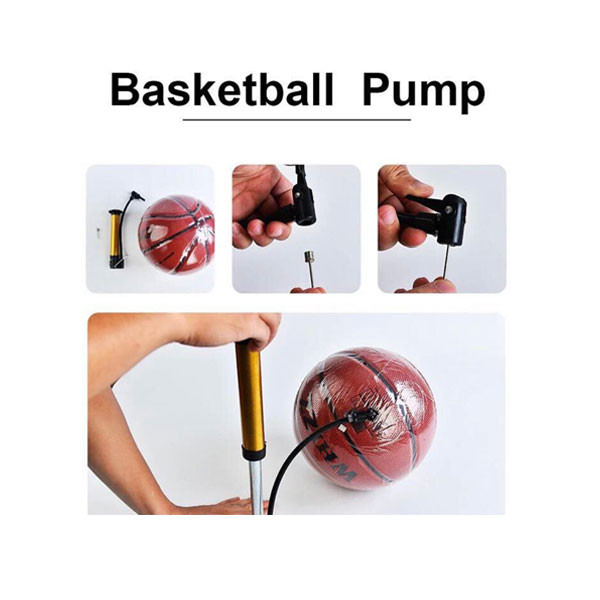 Portable Basketball Air Pump with Pin & Needle
