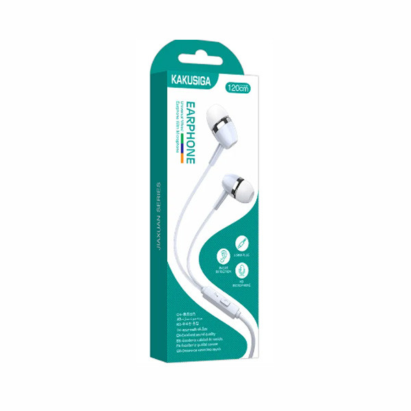 Kakusiga High Quality Wired Earbuds with Microphone Model No. KSC-659