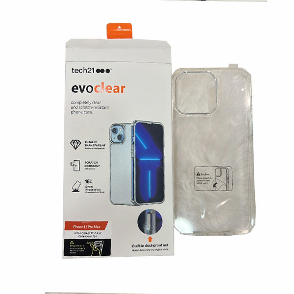 Tech21 evoclear Drop Protection Case for iPhone 15,14,13Pro Max