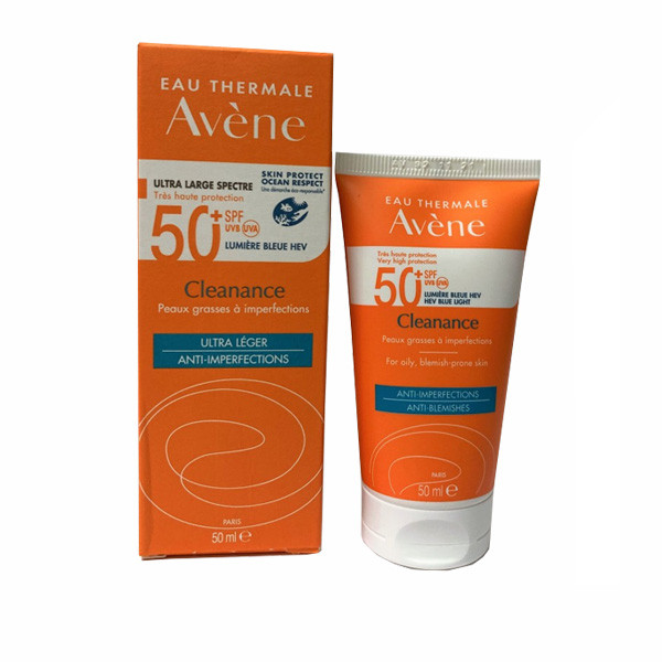 Avène Solaire Cleanance Ultra Léger Anti-imperfections SFP50+, 50 ml