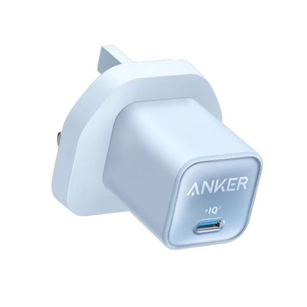 Anker 511 Nano III 30W Wall Charger UK Type, Blue Color, Model No. A2147K31