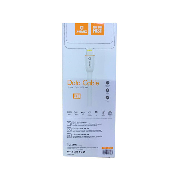 X-Hanz Charging and Sync Data Cable 3.1A Model No. LK10